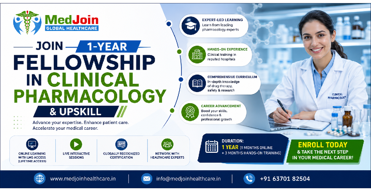 Enroll in 1-Year Fellowship in Clinical Pharmacology | Apply Now